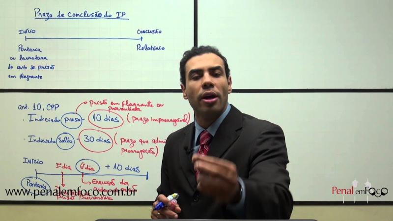 INQUÉRITO POLICIAL 10 - Prazo de Conclusão do IP - Defensor Público e Prof. Vinícius Reis