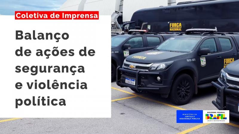 Coletiva com Ministro Flávio Dino - Balanço de Ações de Segurança e Violência Política