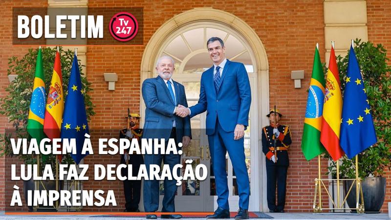 Viagem à Espanha: Lula faz declaração à imprensa