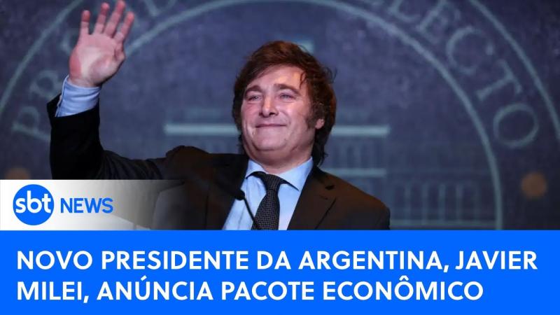  SBT News na TV: Pacote econômico de Milei será anunciado nesta 3ª feira;