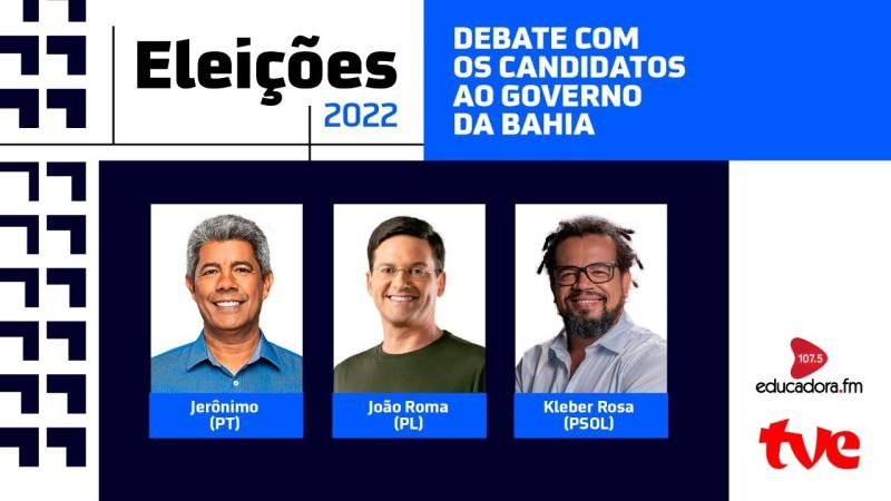 ACM NETO NÃO APARECEU: DEBATE COM CANDIDATOS AO GOVERNO DA BAHIA/2022.