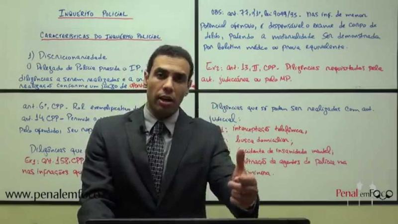 INQUÉRITO POLICIAL 2 - Característica da discricionariedade- Prof. Vinícius Reis