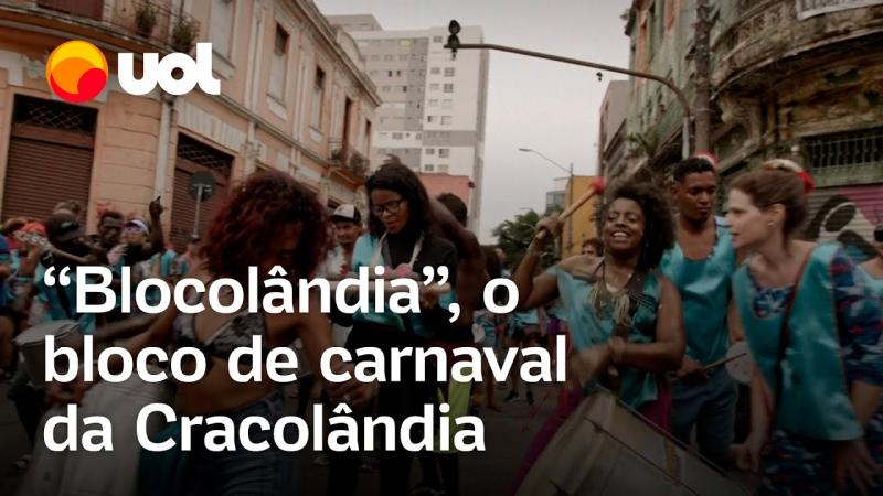BLOCOLÂNDIA: Bloco de carnaval desfila pela Cracolândia com bateria composta por dependentes químicos