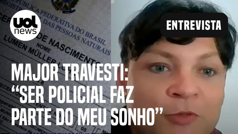 Major travesti vê preconceito de governador do SC e diz: 'Vou brigar para cumprir toda a carreira'