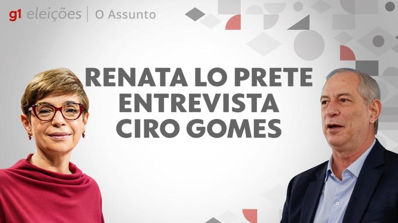 Renata Lo Prete entrevista o pré-candidato à presidência Ciro Gomes l g1