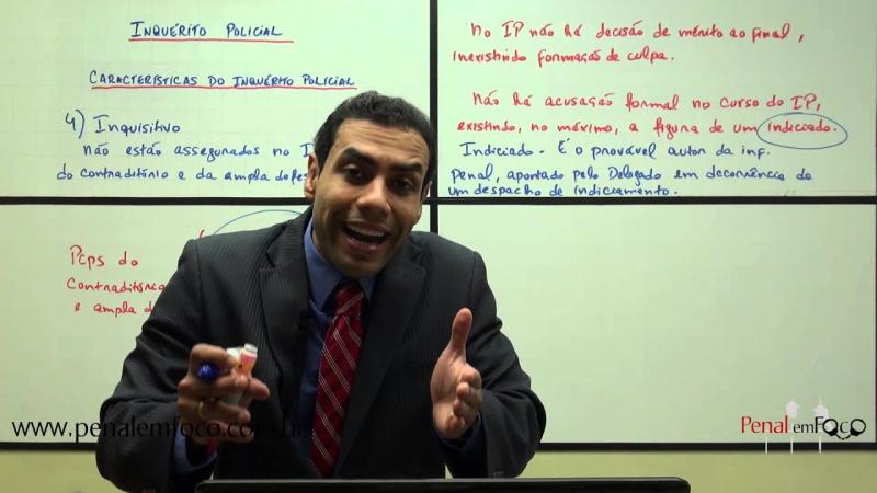 INQUÉRITO POLICIAL 4 - Inquisitivo e Oficialidade - Defensor Público e prof. Vinícius Reis
