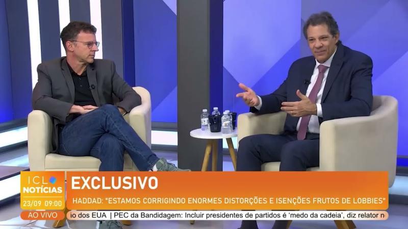 Exclusivo! Fernando Haddad concede entrevista ao ICL Notícias